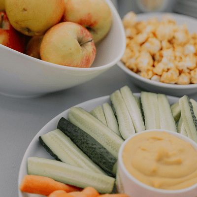 Dip containers for veggie sticks with hummus snack 2025