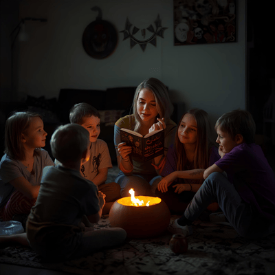 Haunted Story Chain with Room on the Broom for family Halloween fun 2025