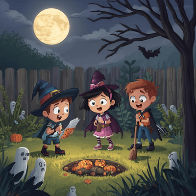 Treasure hunt kit for screen-free Halloween party