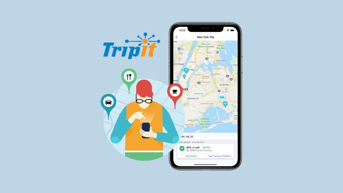 TripIt app with Samsonite organizer for apps for family travel 2025