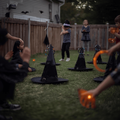 Witch Hat Ring Toss for Halloween party games for screen-free fun 2025