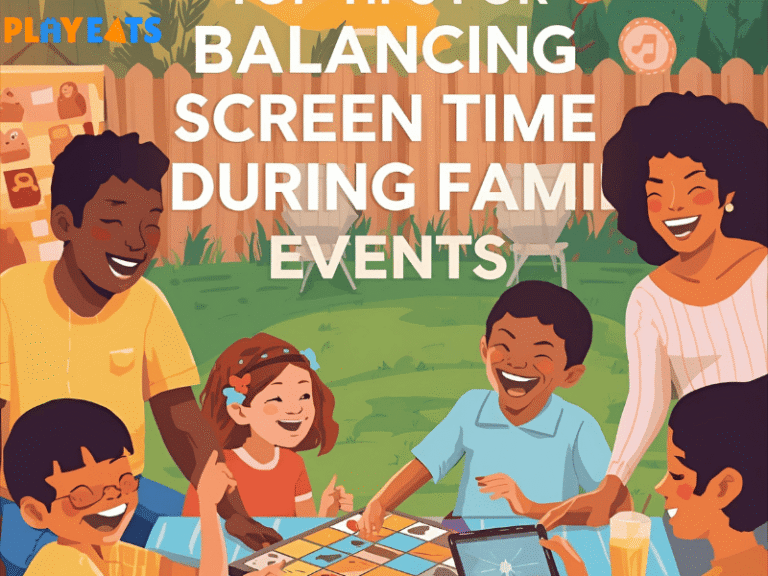 Balancing screen time during family events by PlayEats