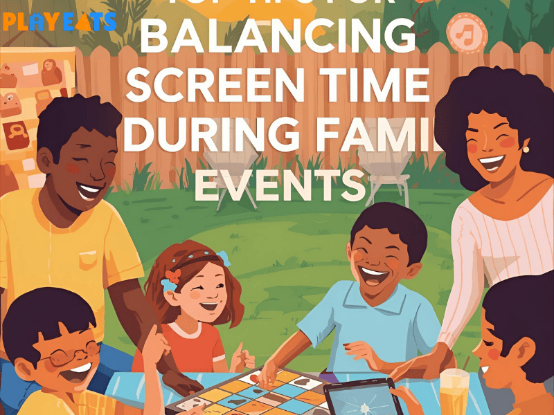 Balancing screen time during family events by PlayEats