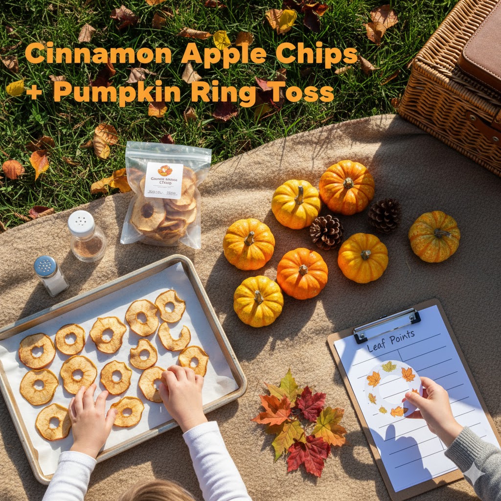 Cinnamon Apple Chips for fall picnic ideas 2025