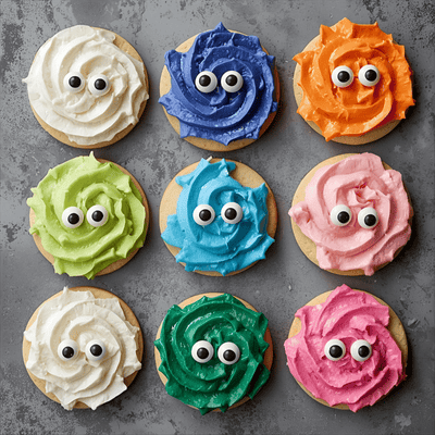 Monster Eye Cookies for Halloween snack ideas for kids 2025