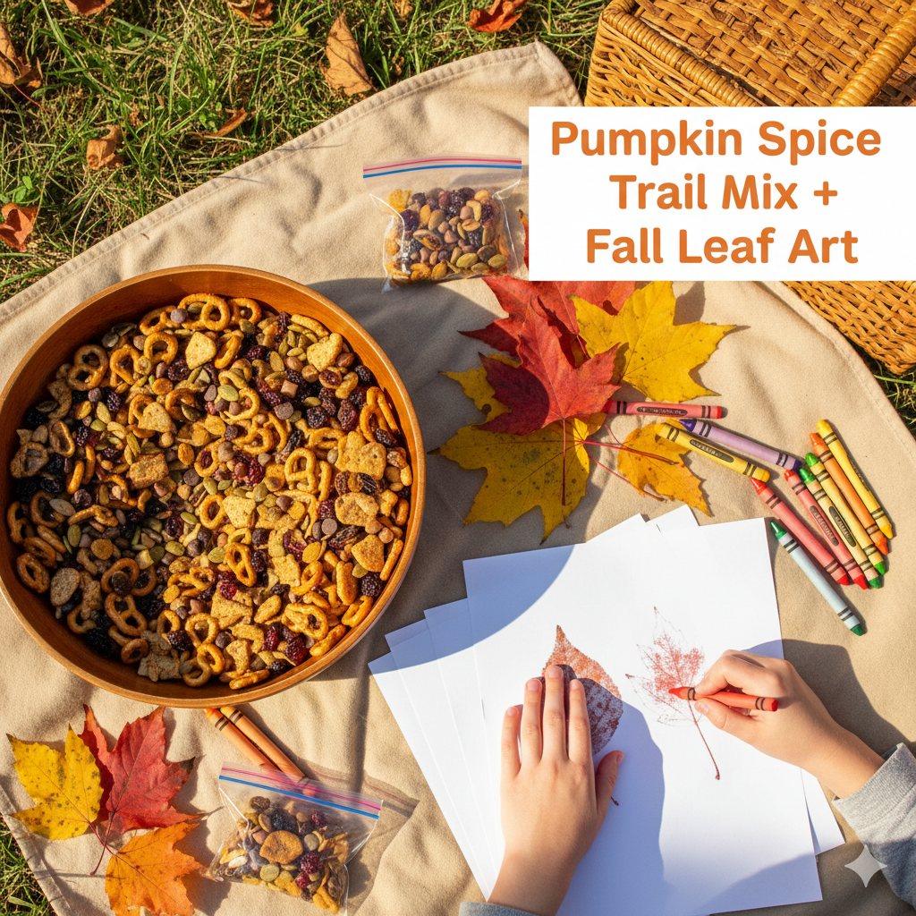 Pumpkin Spice Trail Mix for fall picnic ideas 2025