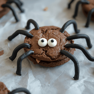 Spider Cookie Pops for DIY Halloween snack crafts for kids 2025