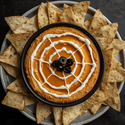 Spider Web Dip for Halloween party food 2025