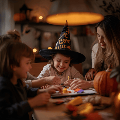 Safe craft supervision for family Halloween activities 2025